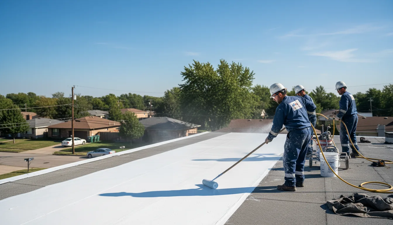 Commercial roof coating in Clio, MI near me